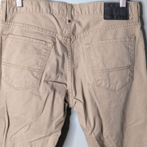 Levis DENZIEN 218 Slim Straight Cotton Khaki Tan Jeans Size Men's 34 X 34 - Picture 5 of 9